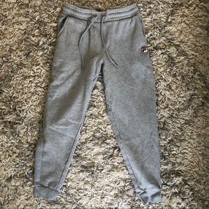 Grey Fila sweatpants